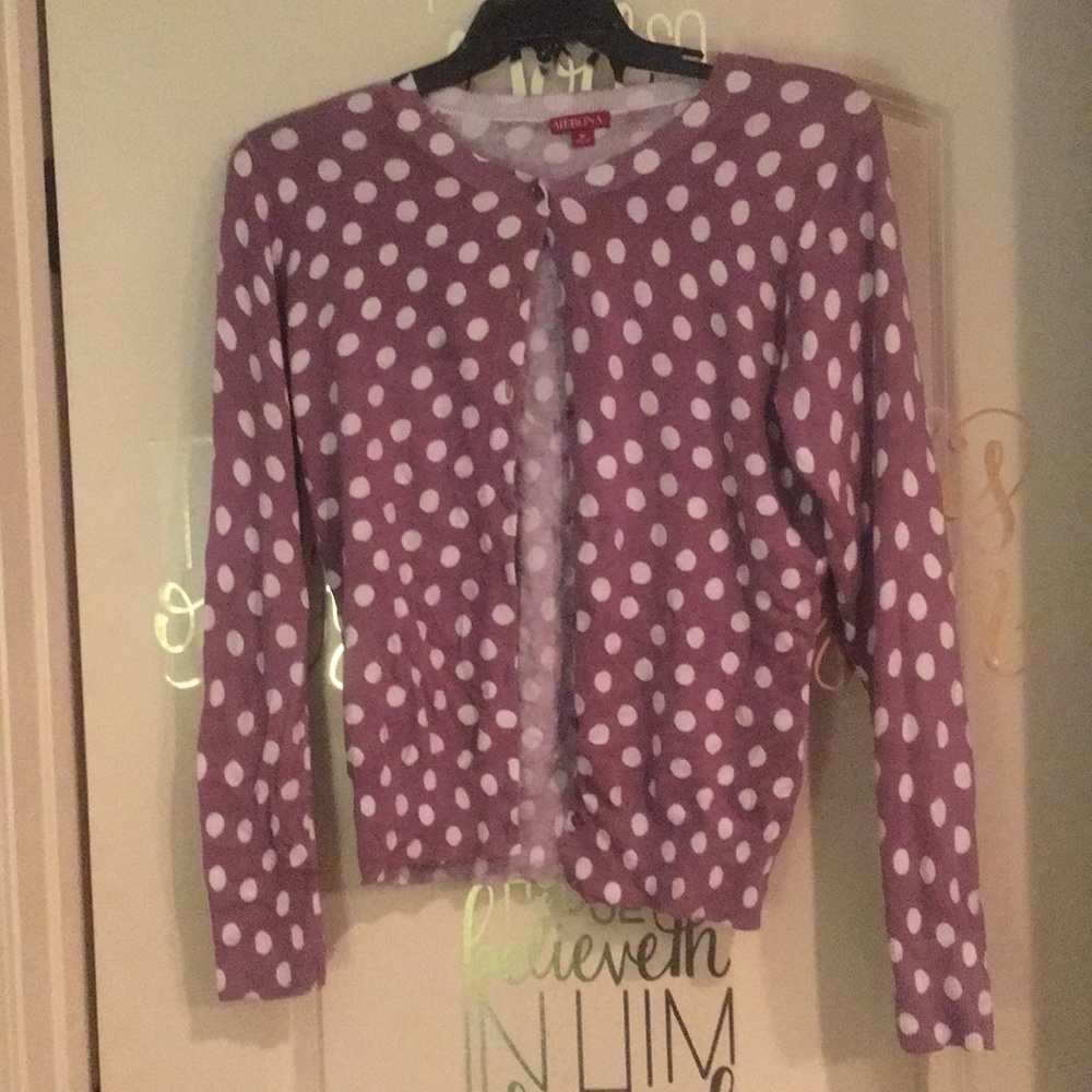 Purple Polka Dot Merona Sweater